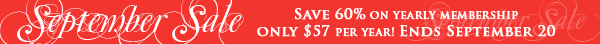 September Sale - Join Now